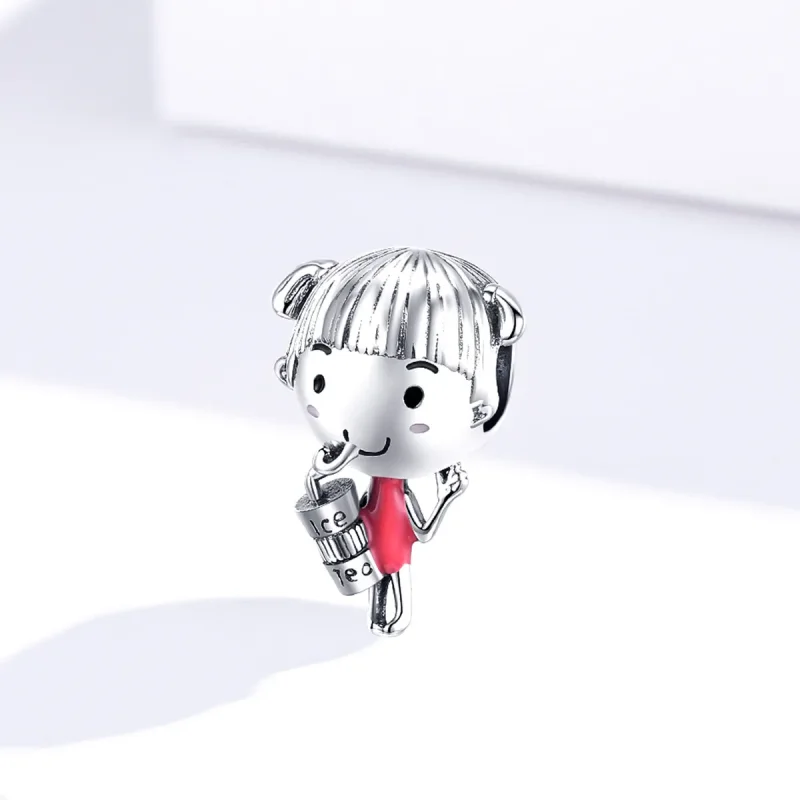 (image for) Pandora Style Silver Sunshine Girl Charm - SCC1525 - View 2