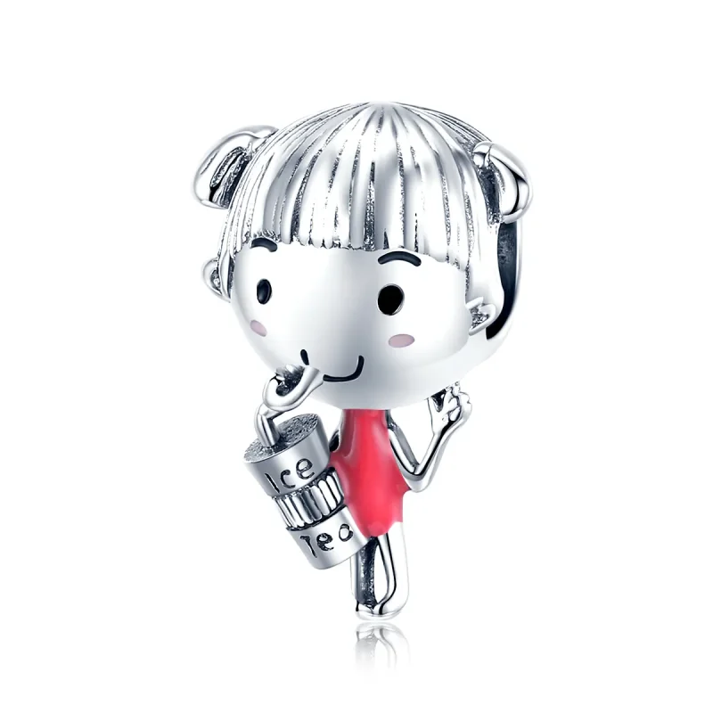 (image for) Pandora Style Silver Sunshine Girl Charm - SCC1525