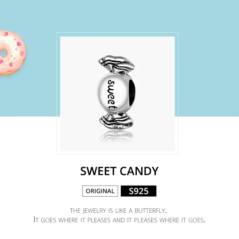 (image for) Pandora Style Silver Sweet Candy Charm - BSC353 - View 6