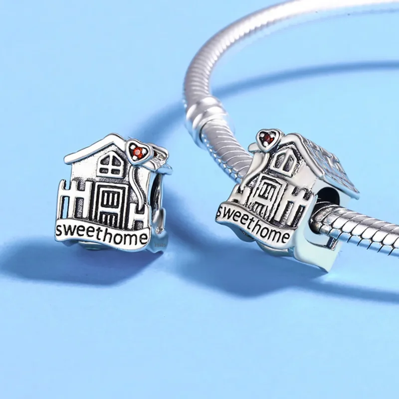 (image for) Pandora Style Silver Sweethome Charm - SCC416 - View 5