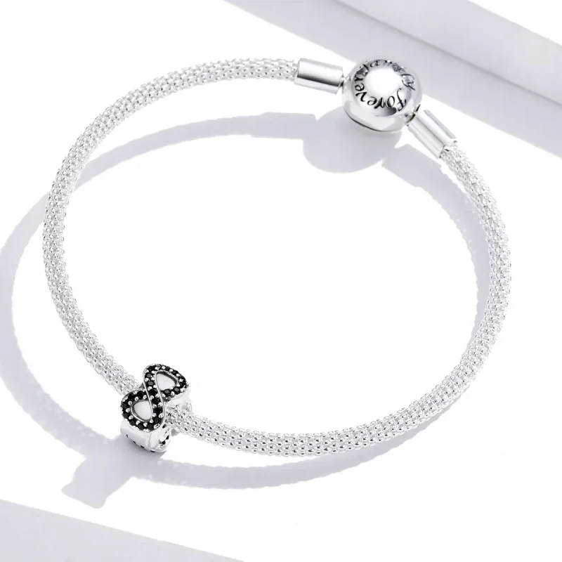 (image for) Pandora Style Silver Symbol of Infinity Charm - SCC1498 - View 2