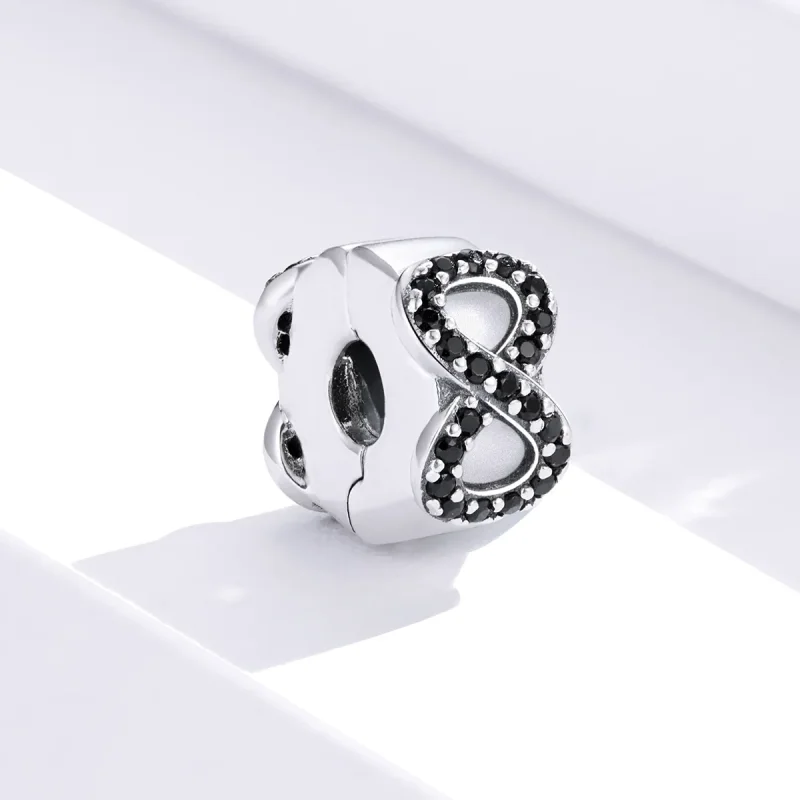 (image for) Pandora Style Silver Symbol of Infinity Charm - SCC1498 - View 3