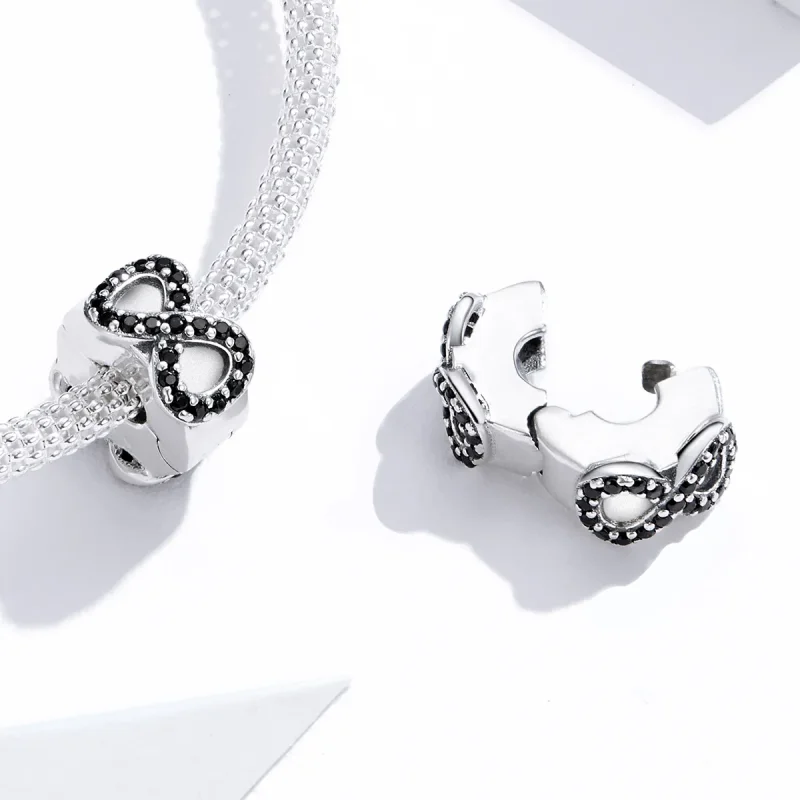 (image for) Pandora Style Silver Symbol of Infinity Charm - SCC1498 - View 4