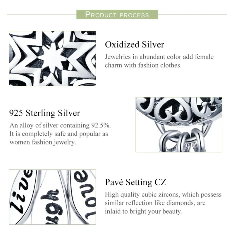(image for) Pandora Style Silver The Life Charm - SCC1128 - View 6