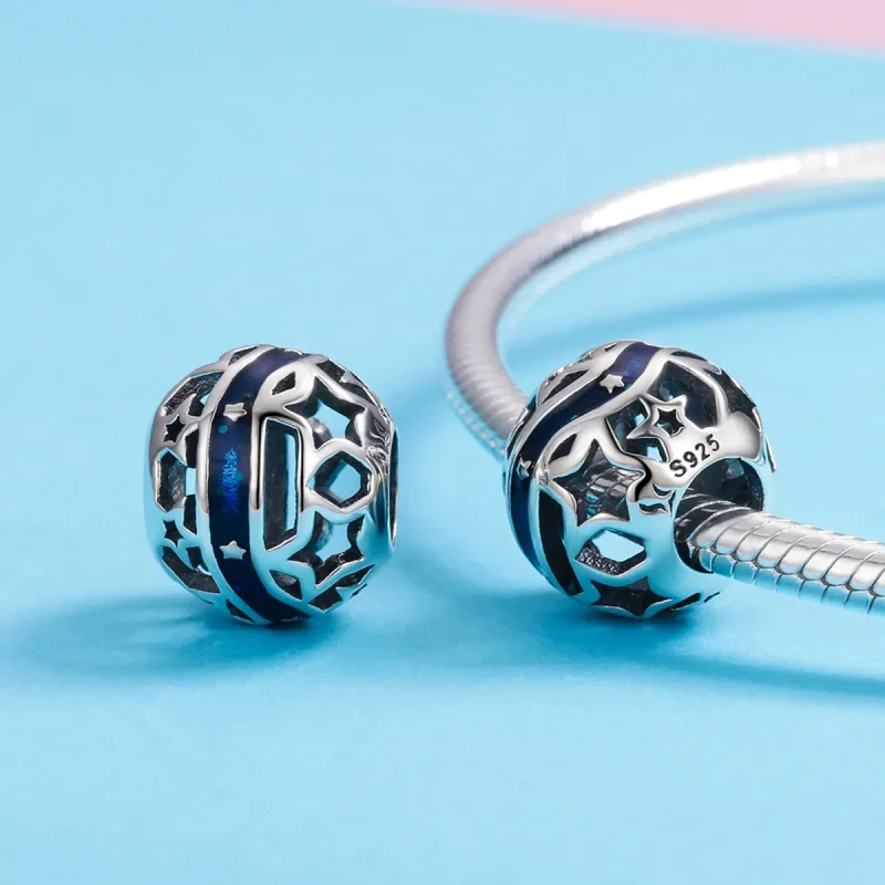(image for) Pandora Style Silver The Shining Star River Charm - SCC640 - View 5