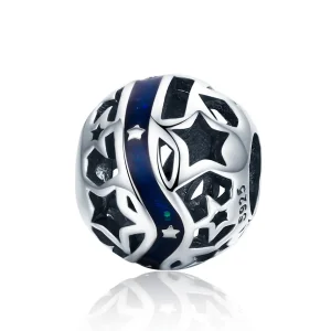 (image for) Pandora Style Silver The Shining Star River Charm - SCC640