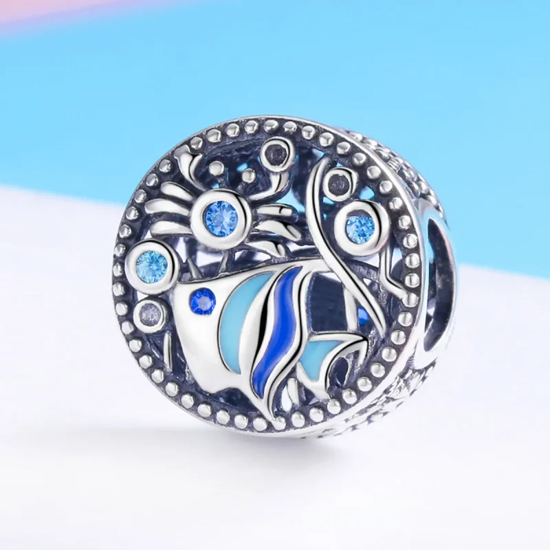 (image for) Pandora Style Silver The Underwater World Ocean Life Charm - SCC763 - View 4