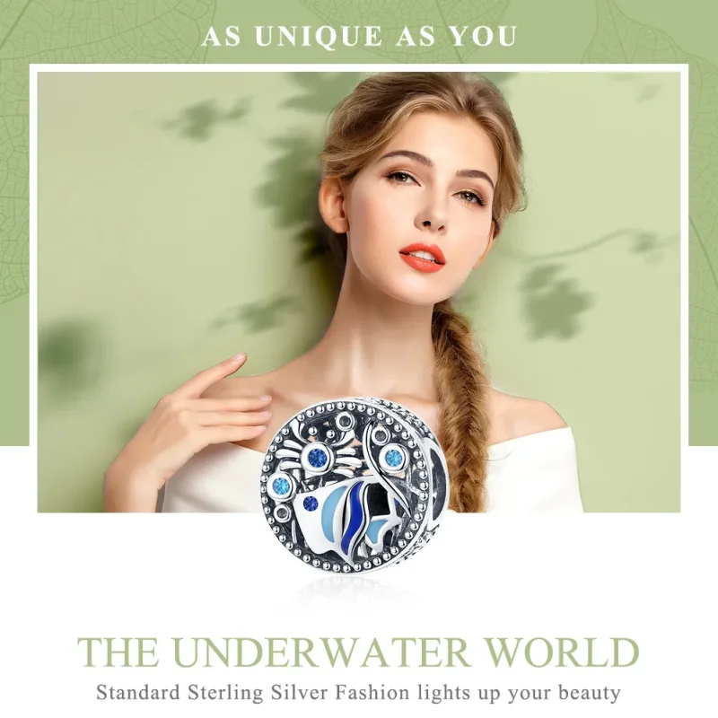 (image for) Pandora Style Silver The Underwater World Ocean Life Charm - SCC763 - View 6