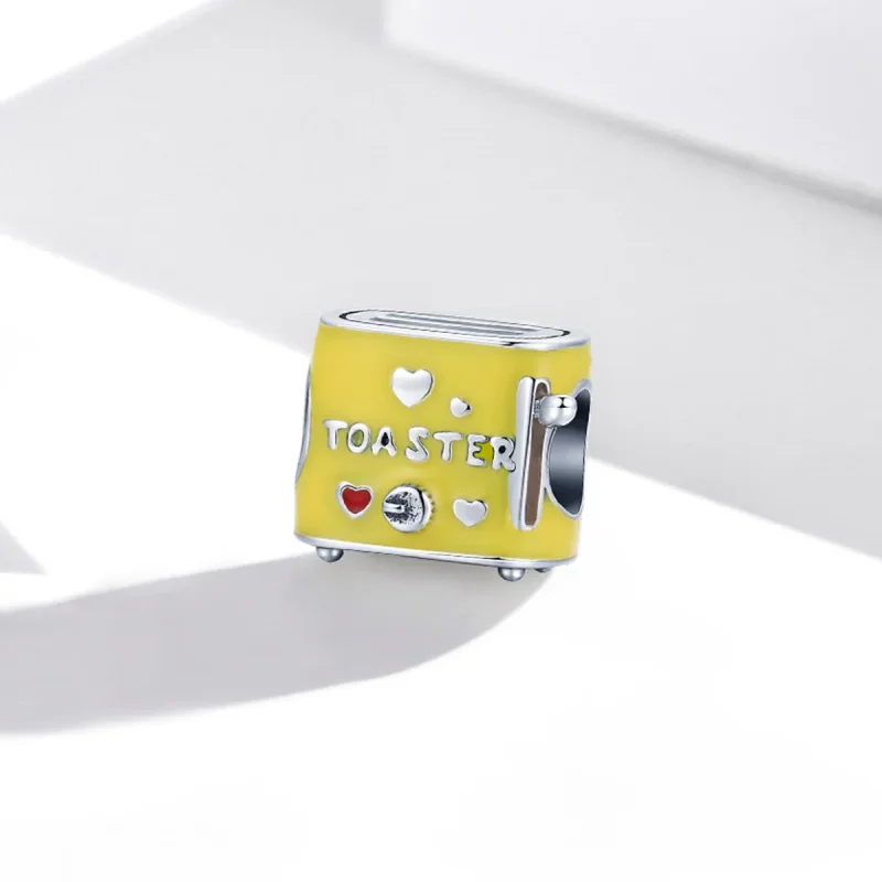 (image for) Pandora Style Silver Toaster Charm - SCC1863 - View 2