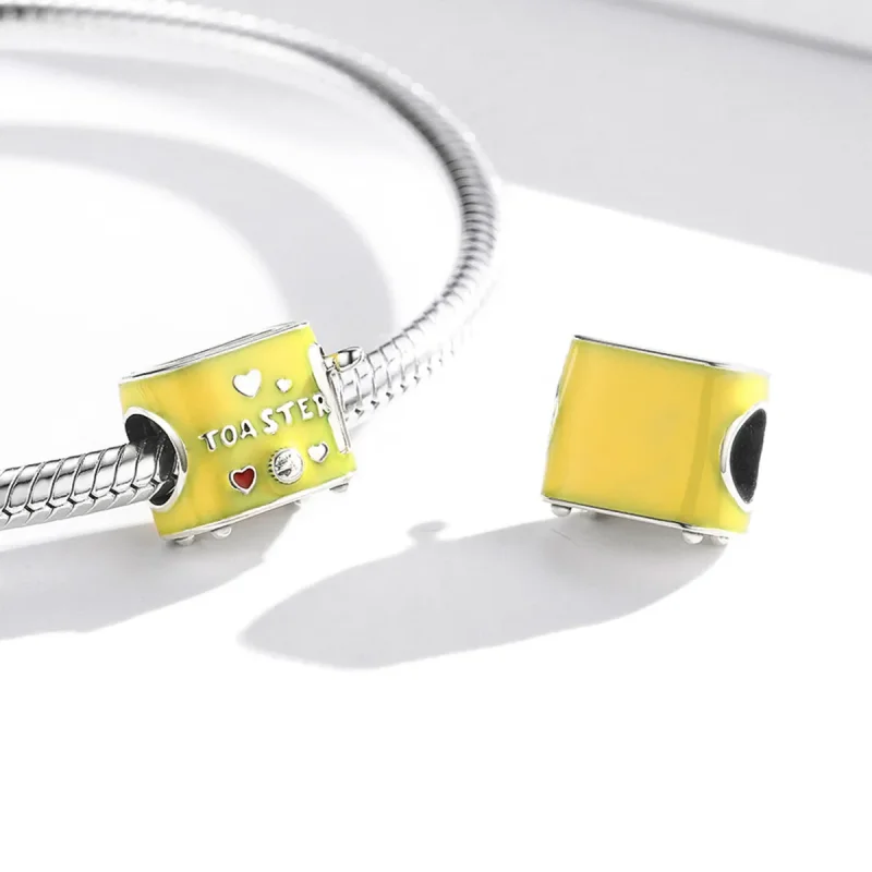 (image for) Pandora Style Silver Toaster Charm - SCC1863 - View 3