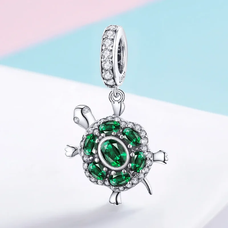(image for) Pandora Style Silver Tortoise Dangle - SCC1017 - View 2