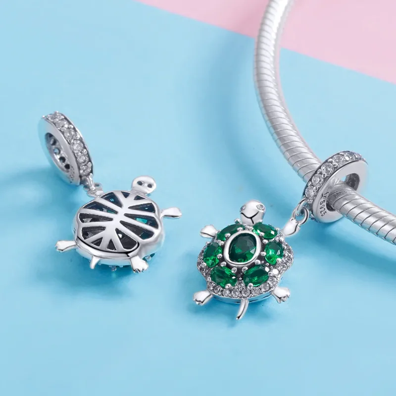 (image for) Pandora Style Silver Tortoise Dangle - SCC1017 - View 4