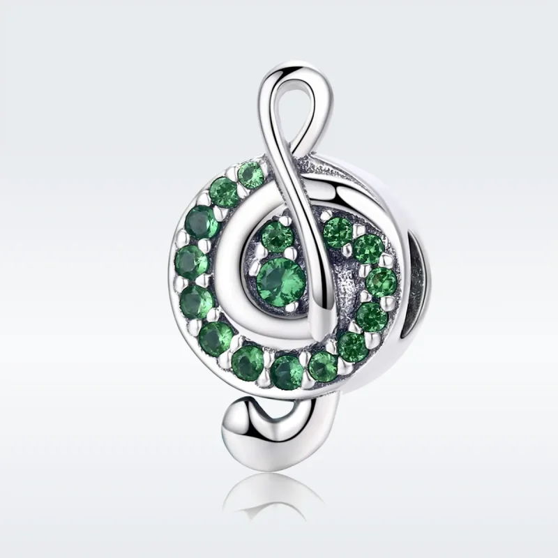 (image for) Pandora Style Silver Treble Clef Charm - SCC450 - View 2