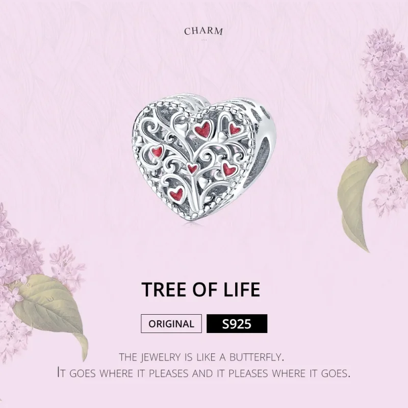(image for) Pandora Style Silver Tree of Life Charm - BSC279 - View 6