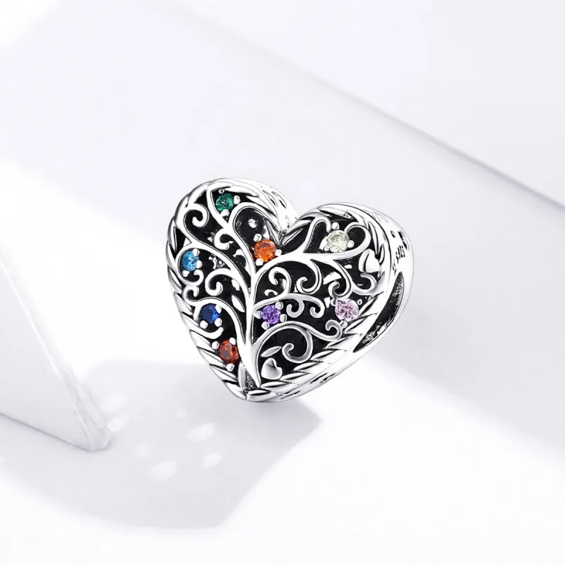 (image for) Pandora Style Silver Tree of Life Charm - SCC1608 - View 2