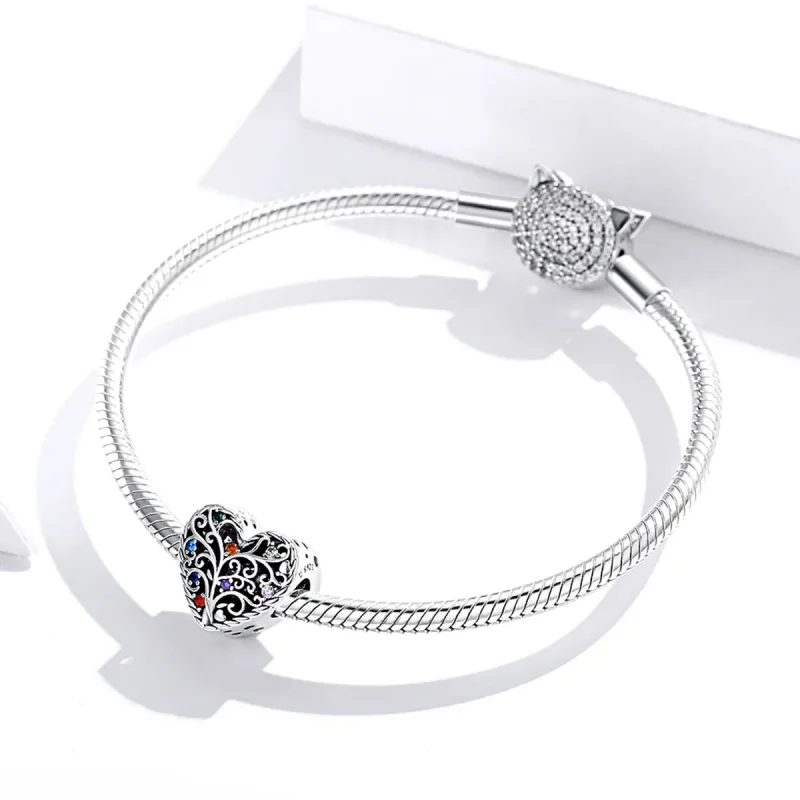 (image for) Pandora Style Silver Tree of Life Charm - SCC1608 - View 3