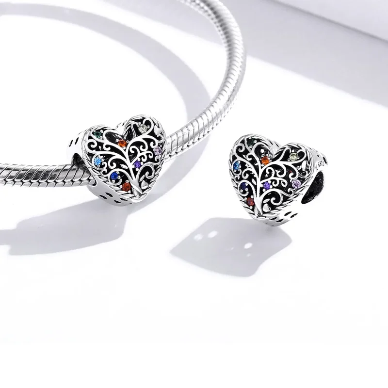 (image for) Pandora Style Silver Tree of Life Charm - SCC1608 - View 4