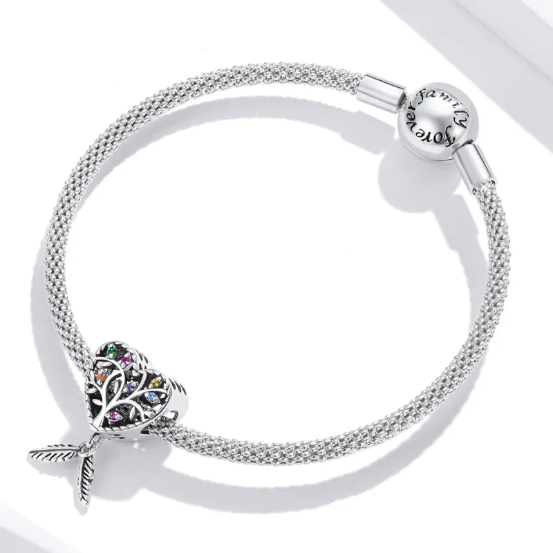 (image for) Pandora Style Silver Tree of Life Charm - SCC1768 - View 3