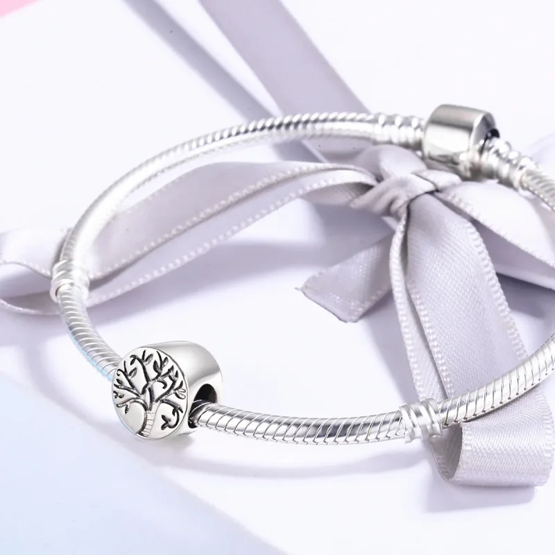 (image for) Pandora Style Silver Tree of Life Charm - SCC430 - View 4