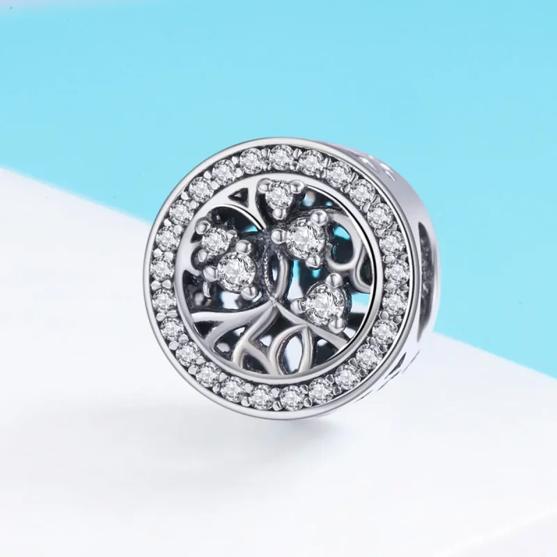 (image for) Pandora Style Silver Tree of Life Charm - SCC616 - View 3