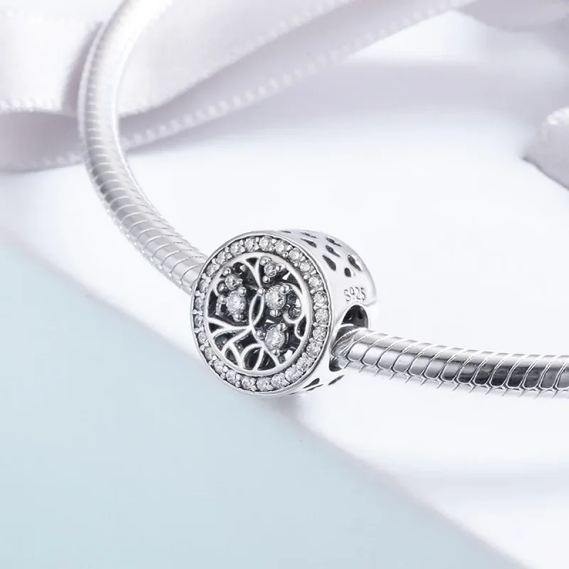 (image for) Pandora Style Silver Tree of Life Charm - SCC616 - View 4