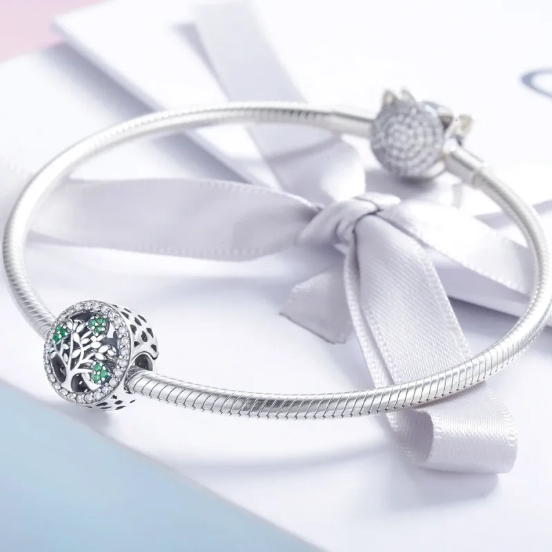 (image for) Pandora Style Silver Tree of Life Charm - SCC919 - View 3