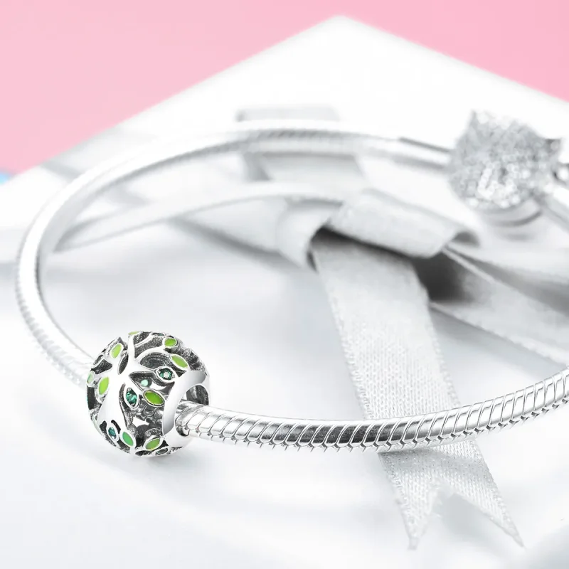 (image for) Pandora Style Silver Tree of Life Charm - SCC994 - View 4