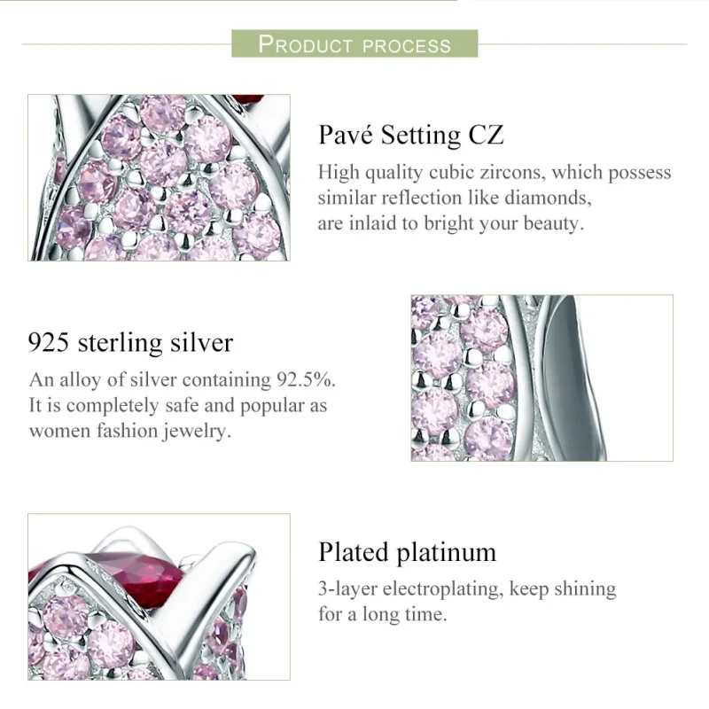 (image for) Pandora Style Silver Tulip Charm - SCC569 - View 8