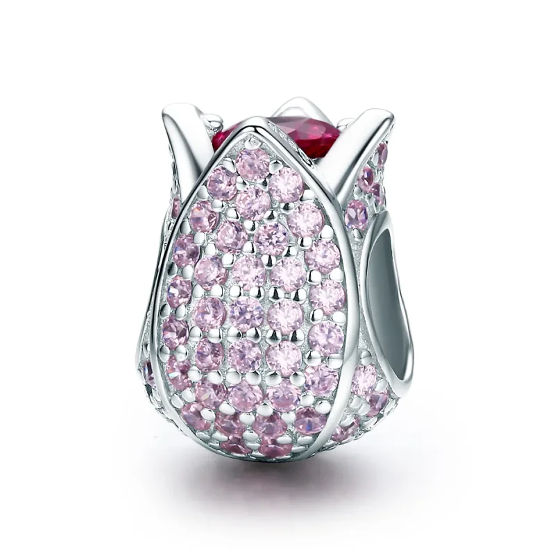 (image for) Pandora Style Silver Tulip Charm - SCC569