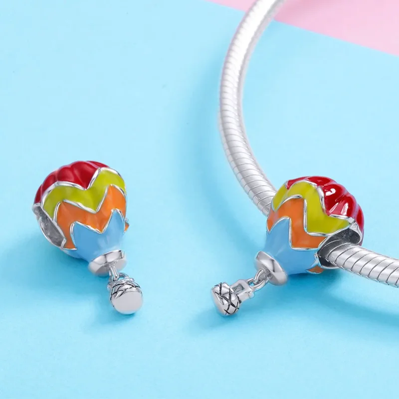 (image for) Pandora Style Silver Turkish Hot Air Balloons Charm - SCC867 - View 3