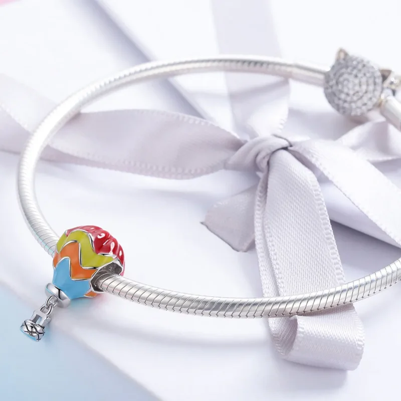 (image for) Pandora Style Silver Turkish Hot Air Balloons Charm - SCC867 - View 4
