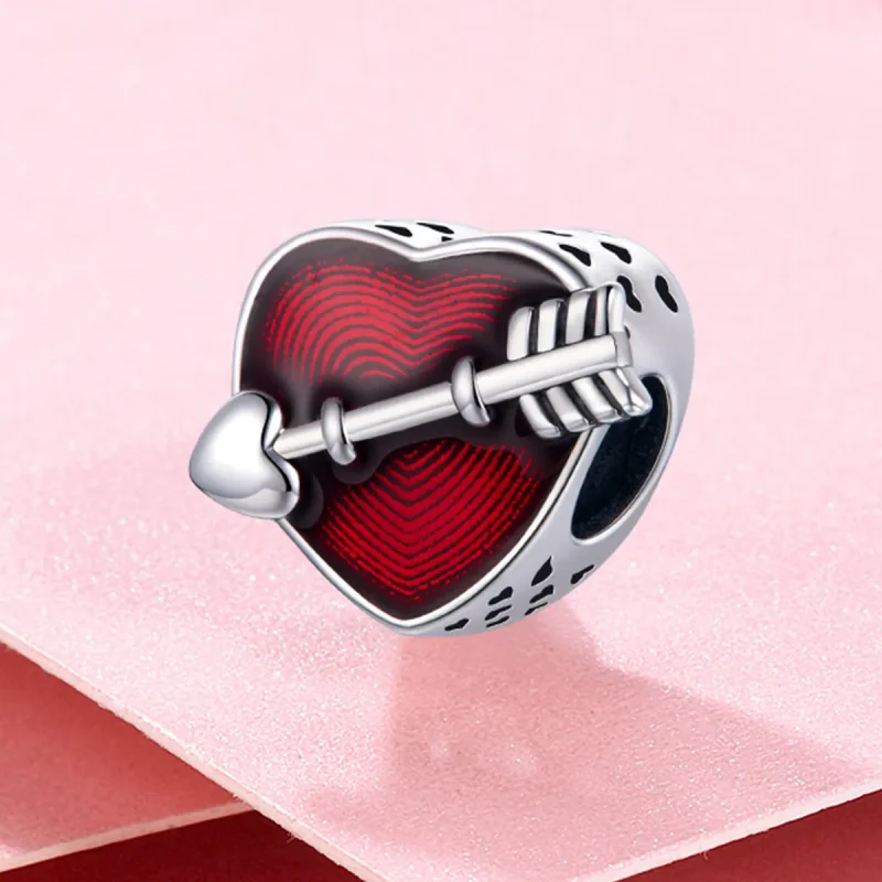 (image for) Pandora Style Silver Valentine'S Day First Love Charm - SCC480 - View 4
