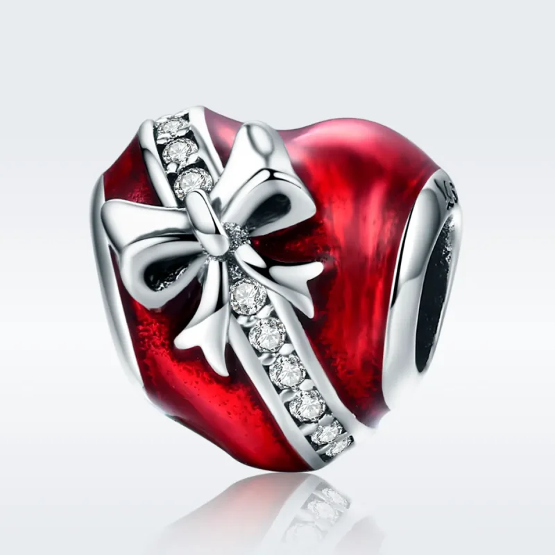 (image for) Pandora Style Silver Valentine'S Day Love Gift Charm - SCC741 - View 3