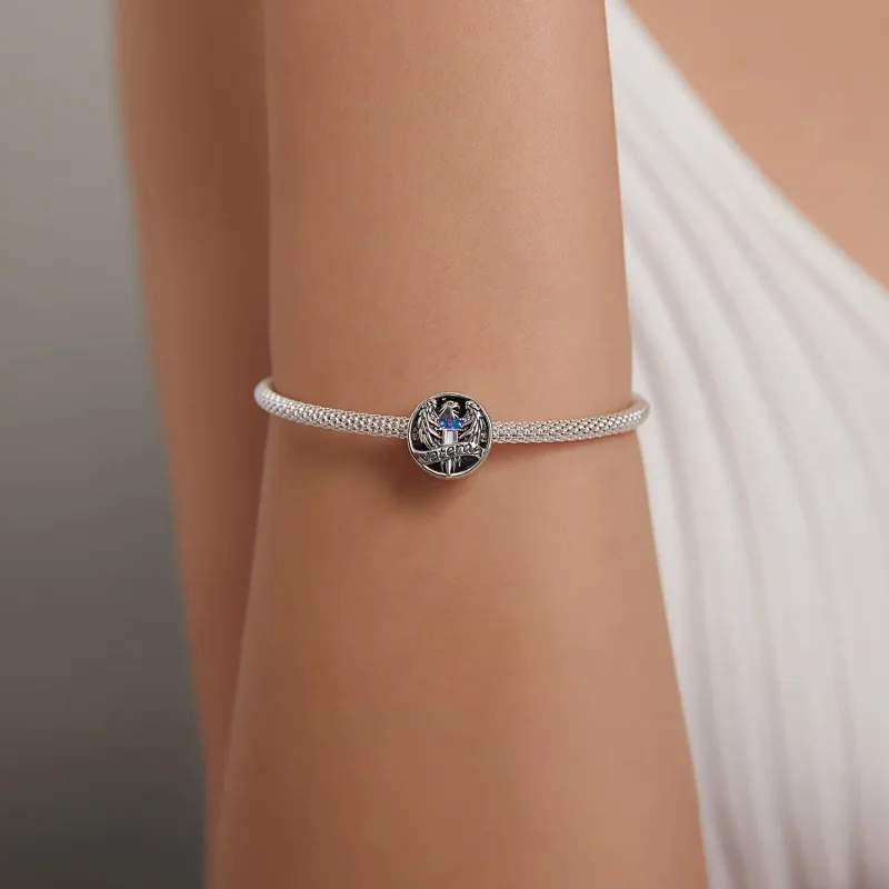 (image for) Pandora Style Silver Veteran Charm - SCC1885 - View 5
