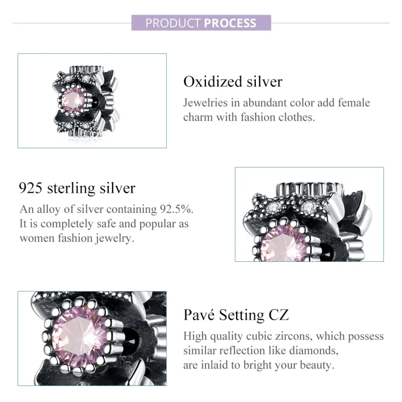 (image for) Pandora Style Silver Victoria'S Heartbeat Charm - SCC1784 - View 7