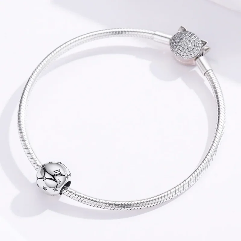 (image for) Pandora Style Silver Virgo Charm - SCC1218-6 - View 3