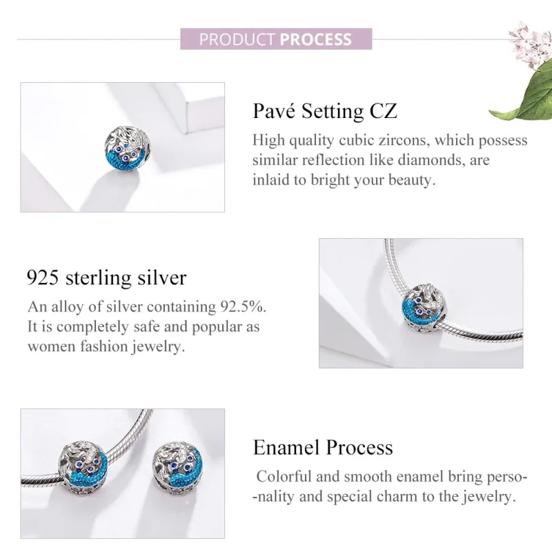 (image for) Pandora Style Silver Waiting For The Mermaid Charm - SCC1209 - View 4