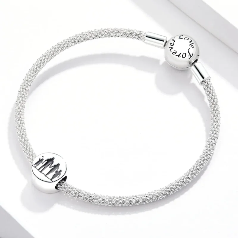 (image for) Pandora Style Silver Warm Family Charm - SCC1662 - View 3