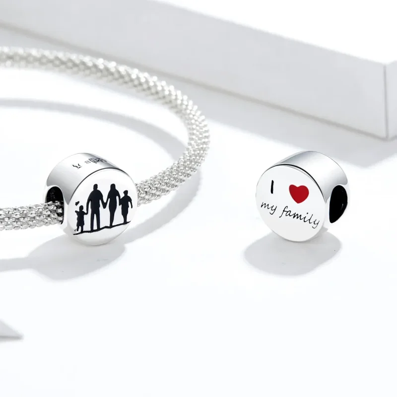 (image for) Pandora Style Silver Warm Family Charm - SCC1662 - View 4