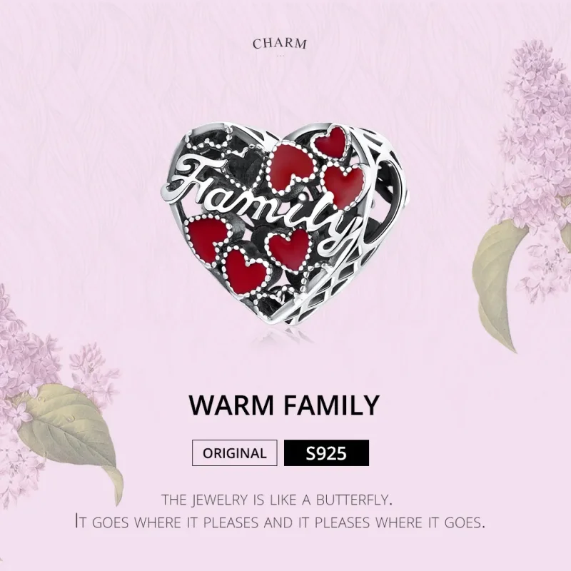 (image for) Pandora Style Silver Warm Family Charm - SCC1750 - View 6