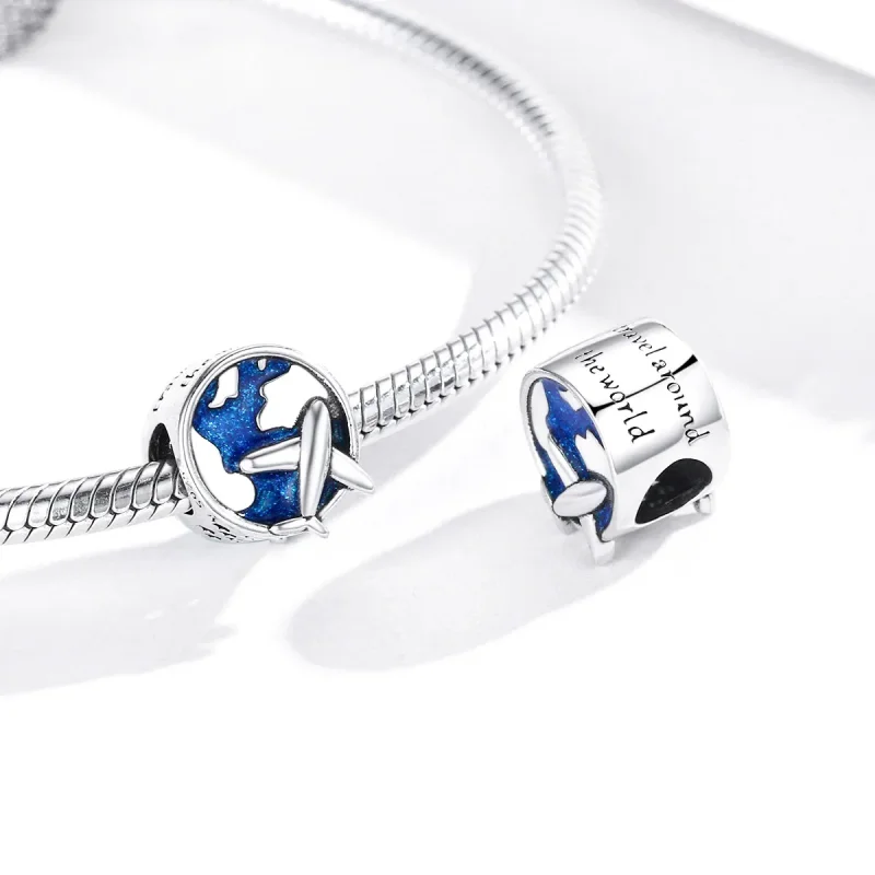 (image for) Pandora Style Silver World Voyage Charm - SCC1568 - View 4