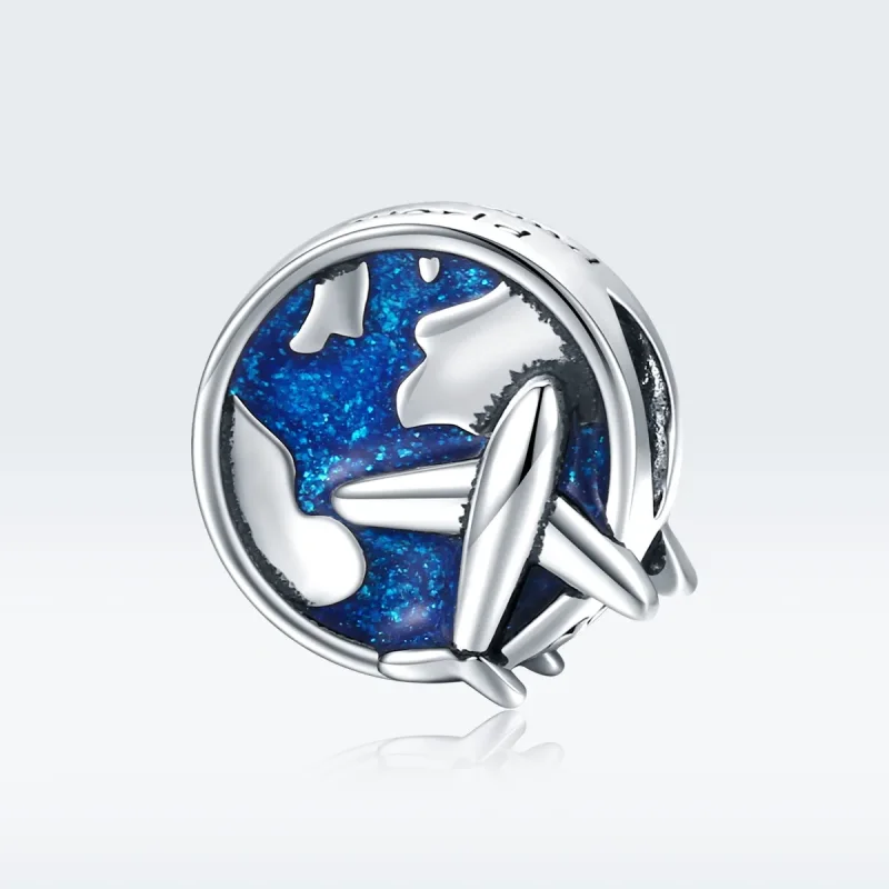 (image for) Pandora Style Silver World Voyage Charm - SCC1568 - View 5