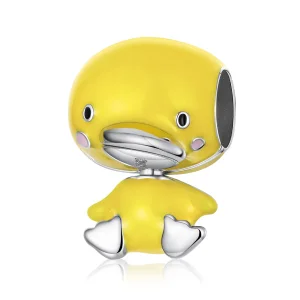 (image for) Pandora Style Silver Yellow Duck Charm - SCC1501
