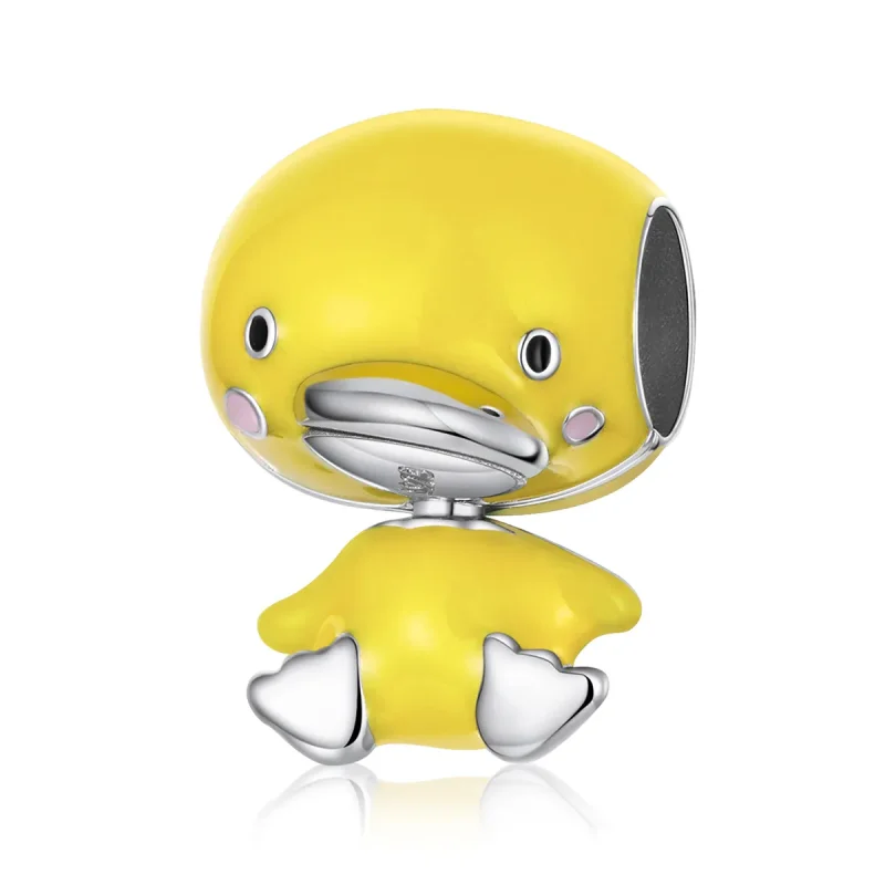 (image for) Pandora Style Silver Yellow Duck Charm - SCC1501