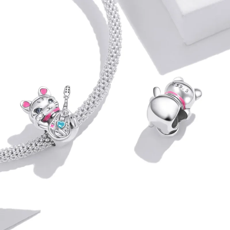 (image for) Pandora Style Silver You Are My Rock Charm - SCC1840 - View 4