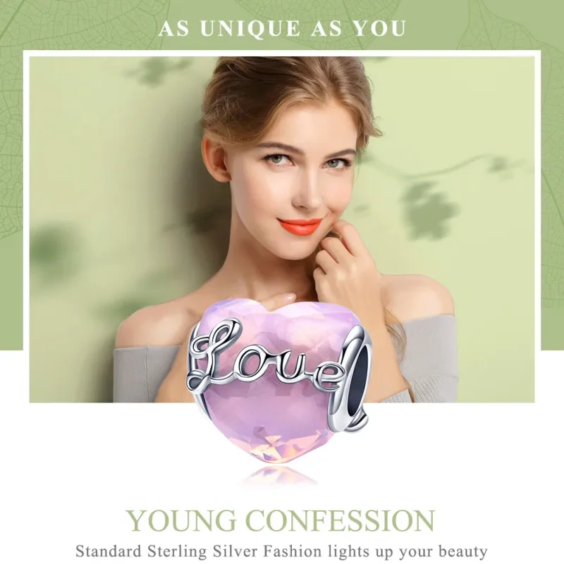 (image for) Pandora Style Silver Young Confession Charm - SCC1025 - View 2