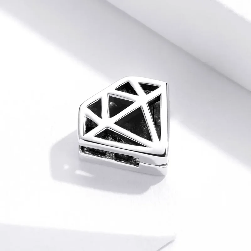 (image for) Pandora Style Simple Diamond Clip - SCX117 - View 2