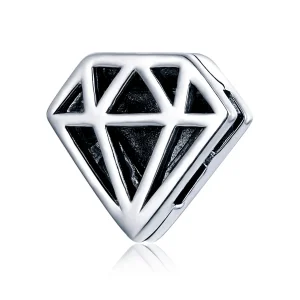 (image for) Pandora Style Simple Diamond Clip - SCX117