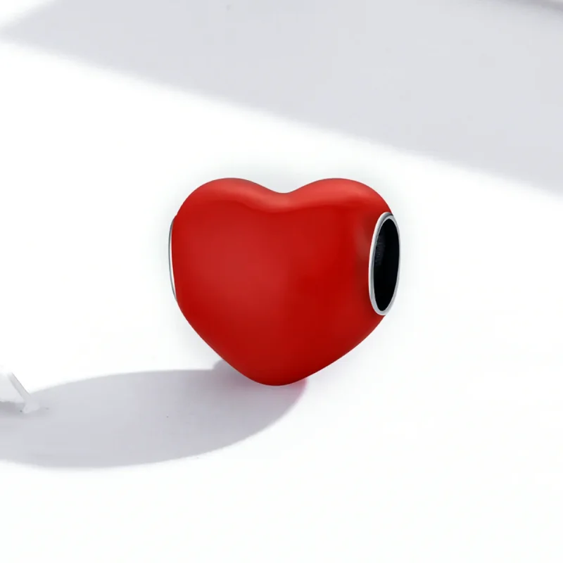 (image for) Pandora Style Simple Love Charm - SCC1986-RD - View 2
