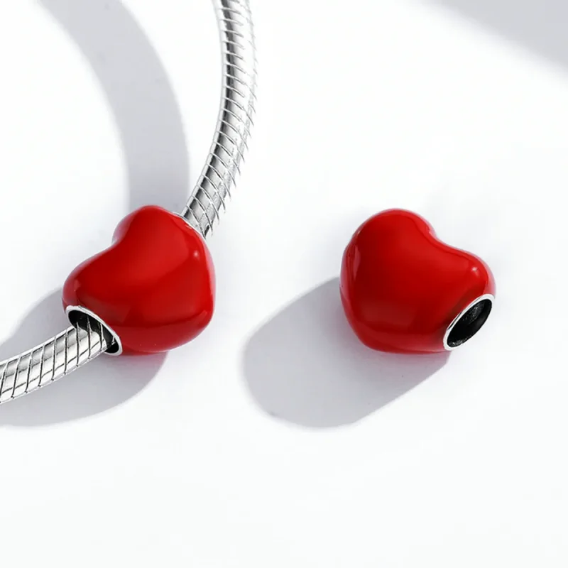 (image for) Pandora Style Simple Love Charm - SCC1986-RD - View 4